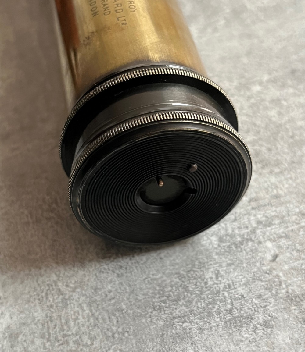 Four Draw Brass Telescope by JH Steward with Case View VI