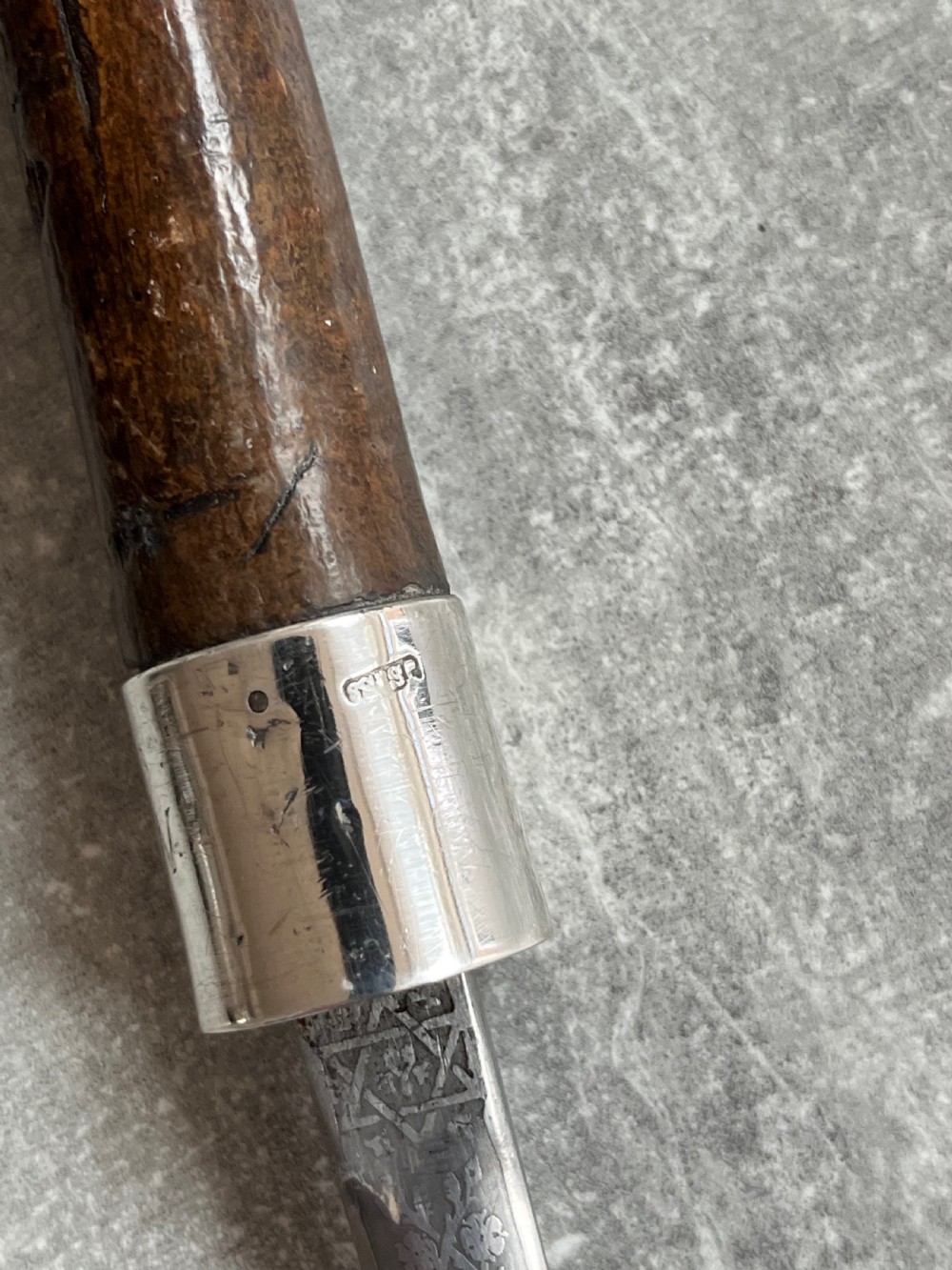 Crook Handled Chestnut Sword Stick With Wilkinson Blade View VII