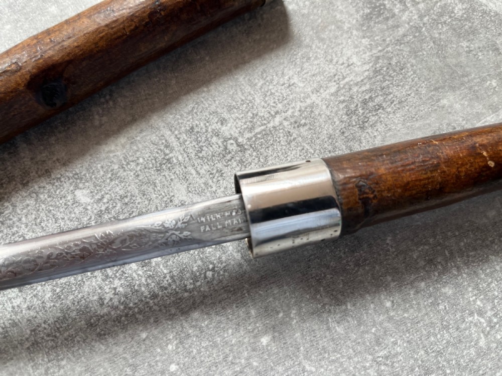 Crook Handled Chestnut Sword Stick With Wilkinson Blade View XIII