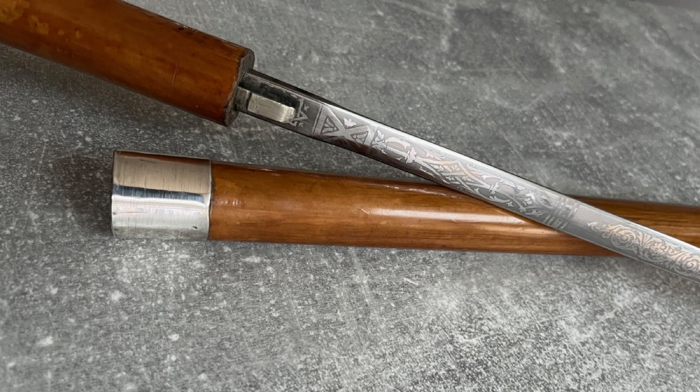 Edwardian Crook Handled Sword Stick View IV