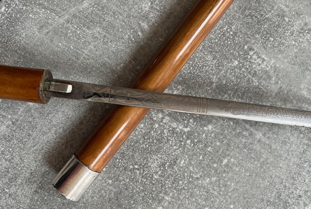 Edwardian Crook Handled Sword Stick View V