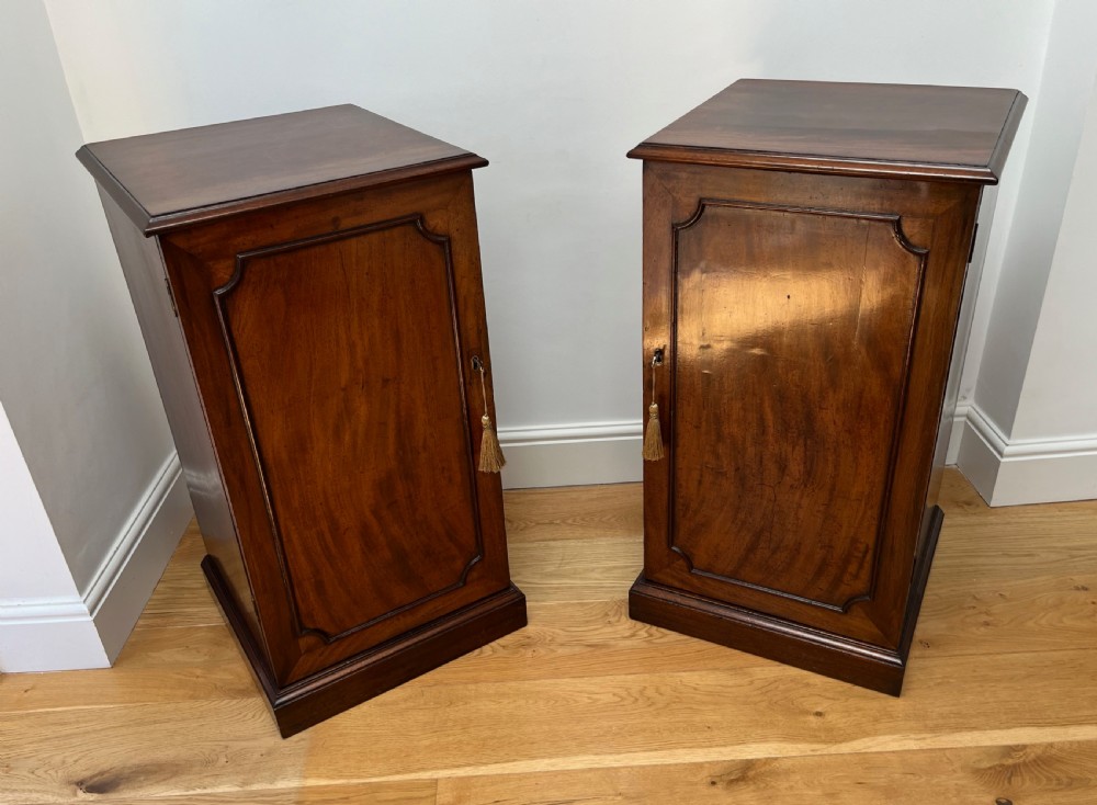 Pair of Mahogany Pier or Bedside Cabinets