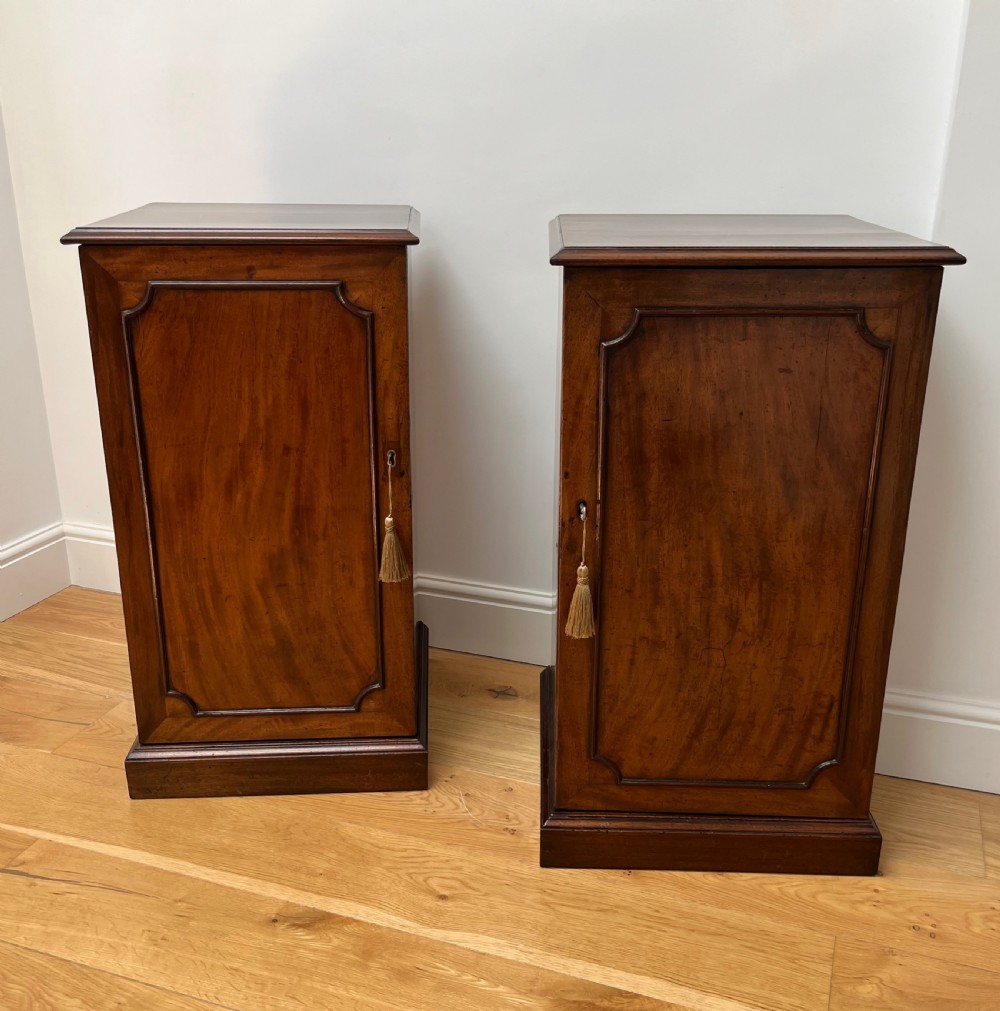 Pair of Mahogany Pier or Bedside Cabinets View VI