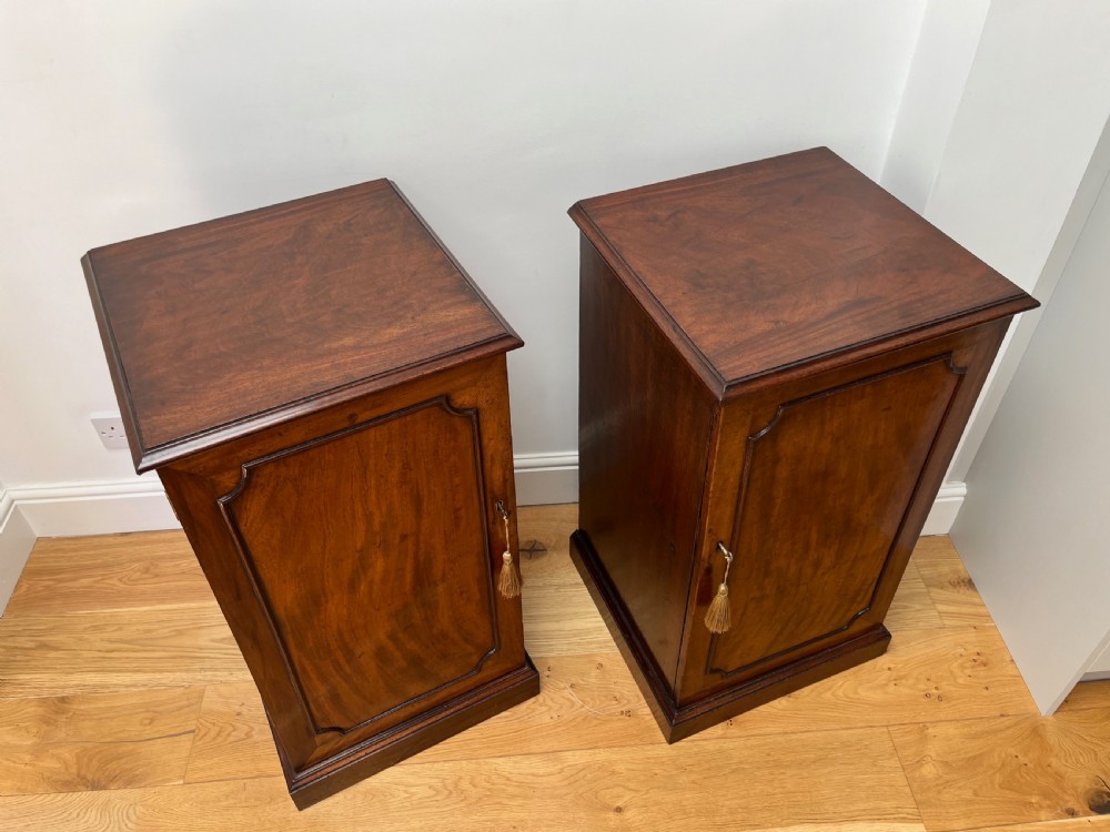 Pair of Mahogany Pier or Bedside Cabinets View VIII