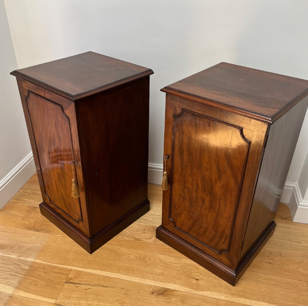 Pair of Mahogany Pier or Bedside Cabinets View X