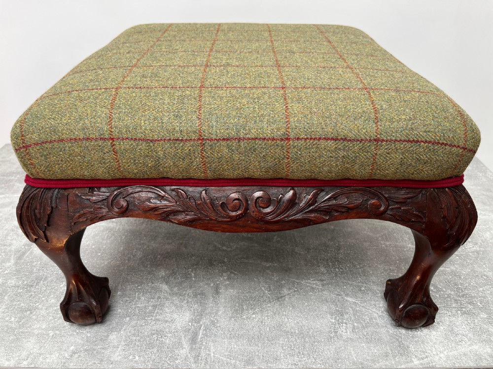 Islay Wool Covered Foot Stool