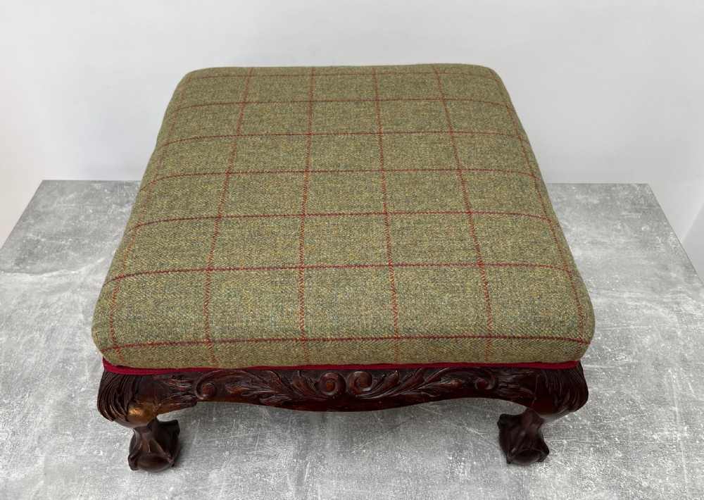 Islay Wool Covered Foot Stool View VIII