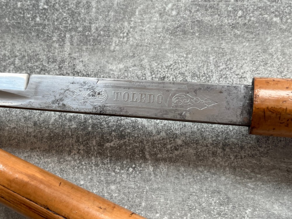 Malacca Sword Stick with Toledo Blade & Silver Knop View V