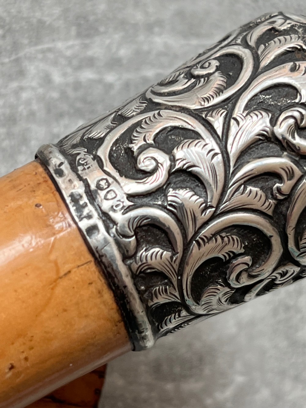 Malacca Sword Stick with Toledo Blade & Silver Knop View VI