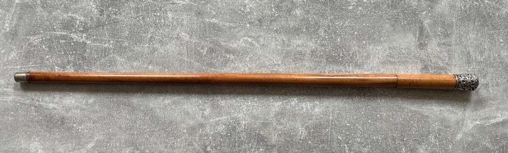 Malacca Sword Stick with Toledo Blade & Silver Knop View XV