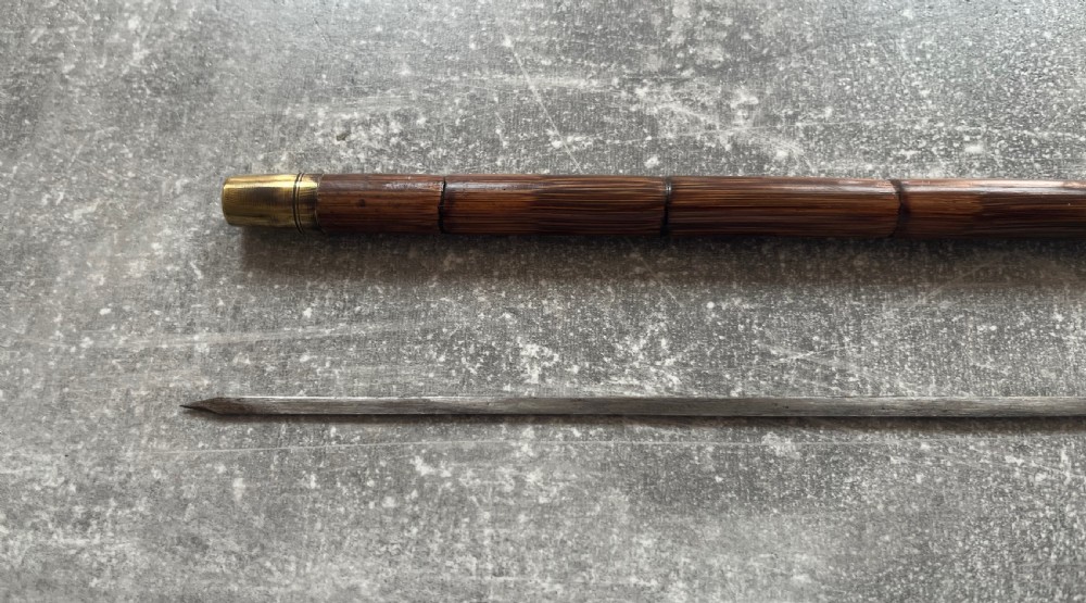 Ornate Silver Handled Palmwood Sword Stick View IV