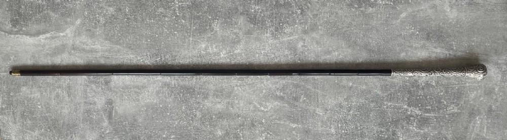 Tall Silver Handled Palmwood Sword Stick View II