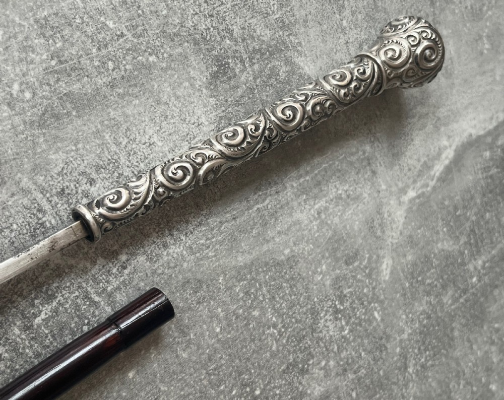 Tall Silver Handled Palmwood Sword Stick View VIII