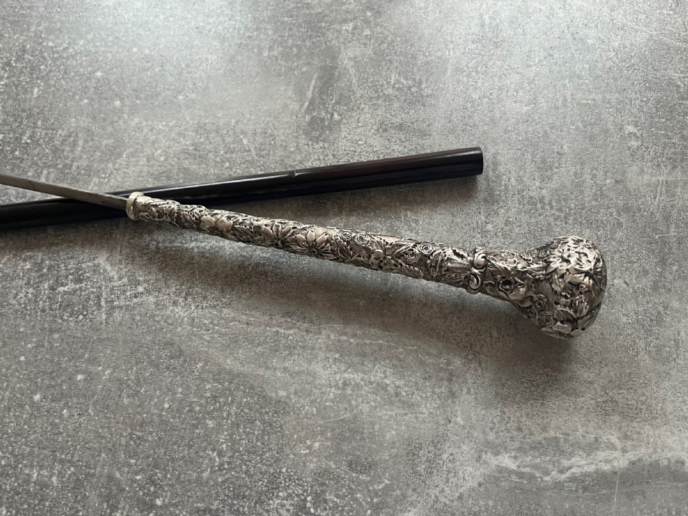 Small Silver Handled Palmwood Sword Stick View IV