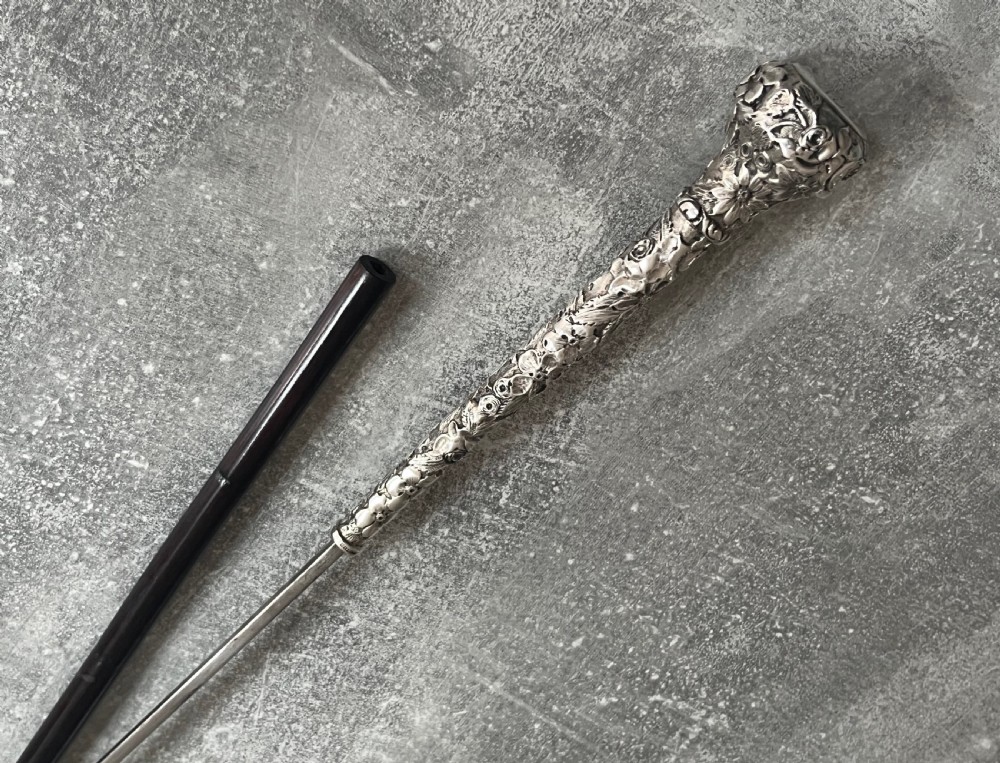 Small Silver Handled Palmwood Sword Stick View XII