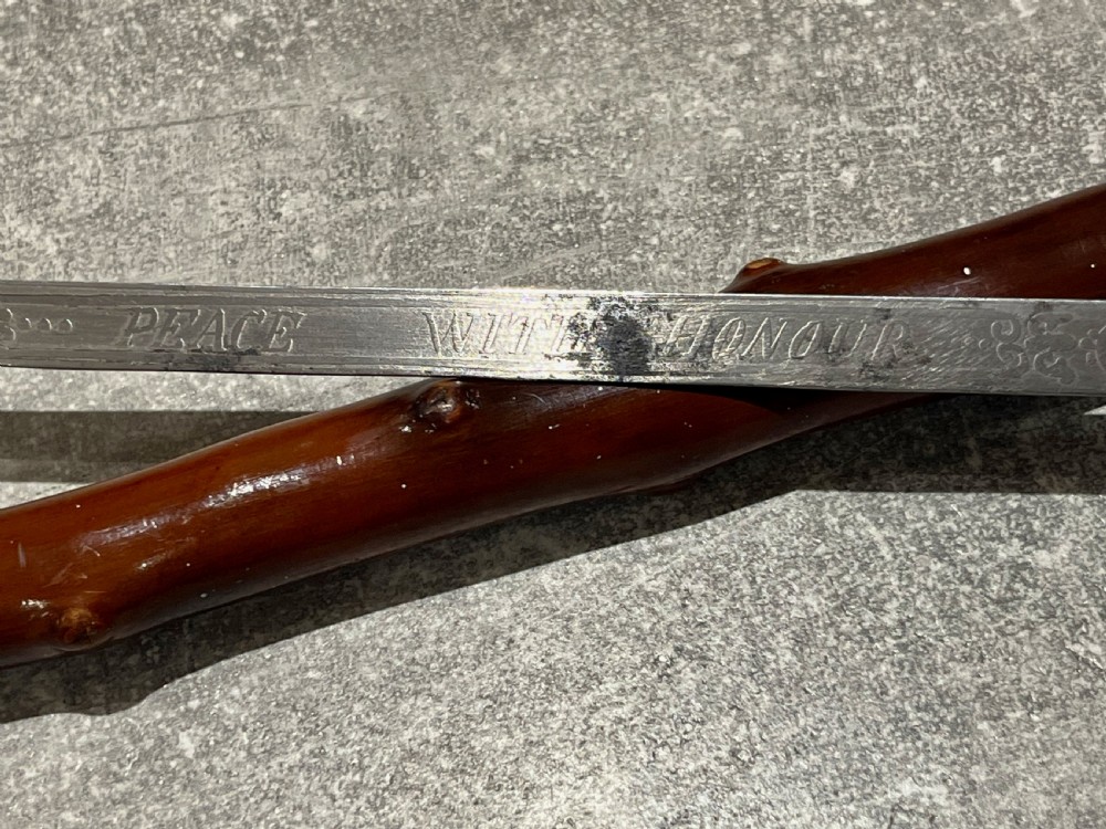 Victorian Briarwood Sword Stick by Howell of London View VII