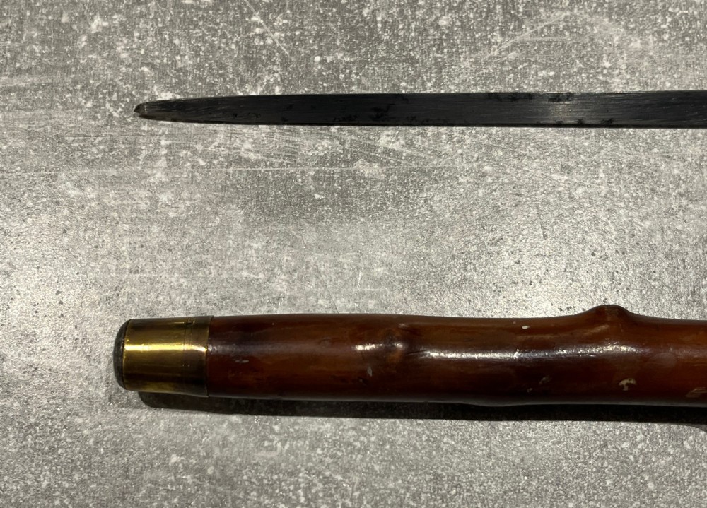 Victorian Briarwood Sword Stick by Howell of London View IX