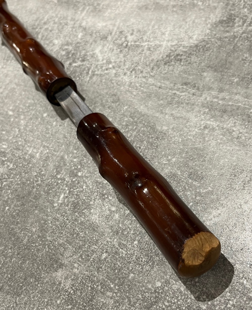 Victorian Briarwood Sword Stick by Howell of London View XIV
