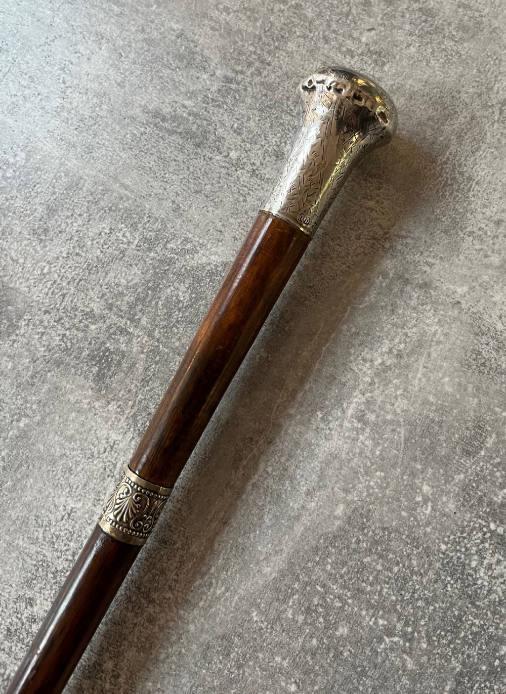 Edwardian Malacca Sword Cane with Silver Knop View III