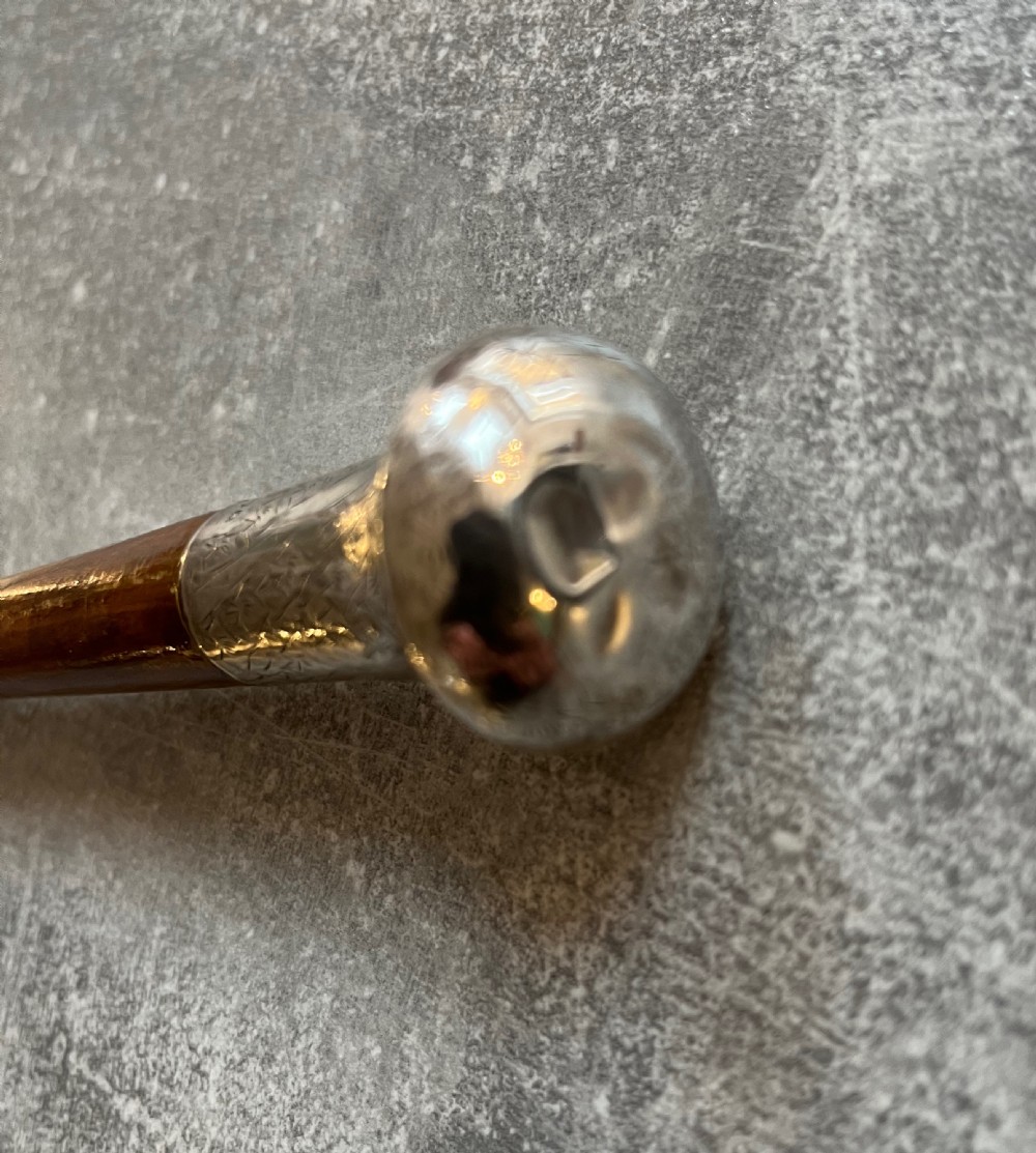 Edwardian Malacca Sword Cane with Silver Knop View IV