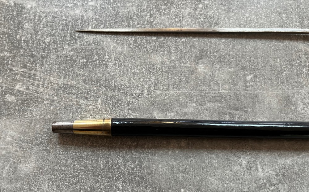 Victorian Ebony Lacquered Sword Stick View IV