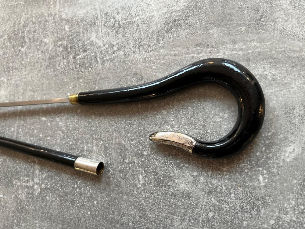 Victorian Ebony Lacquered Sword Stick View VII