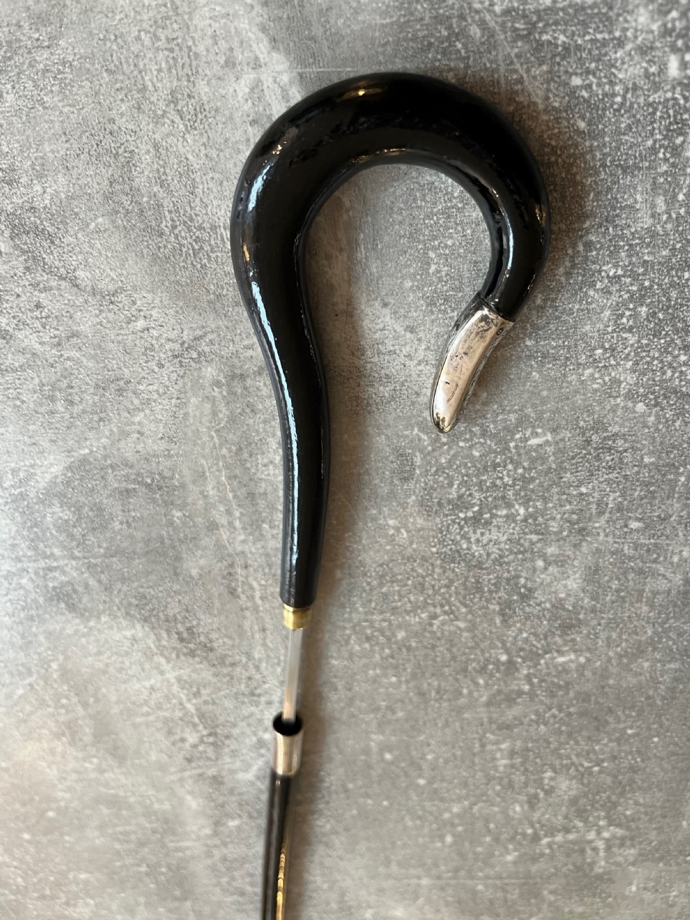 Victorian Ebony Lacquered Sword Stick View VIII