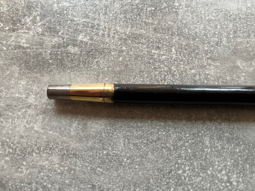 Ebony Sword Stick with Bone Handle and Gilt Mounts View V