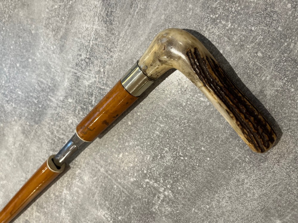 Antler Handled Malacca Sword Stick View III