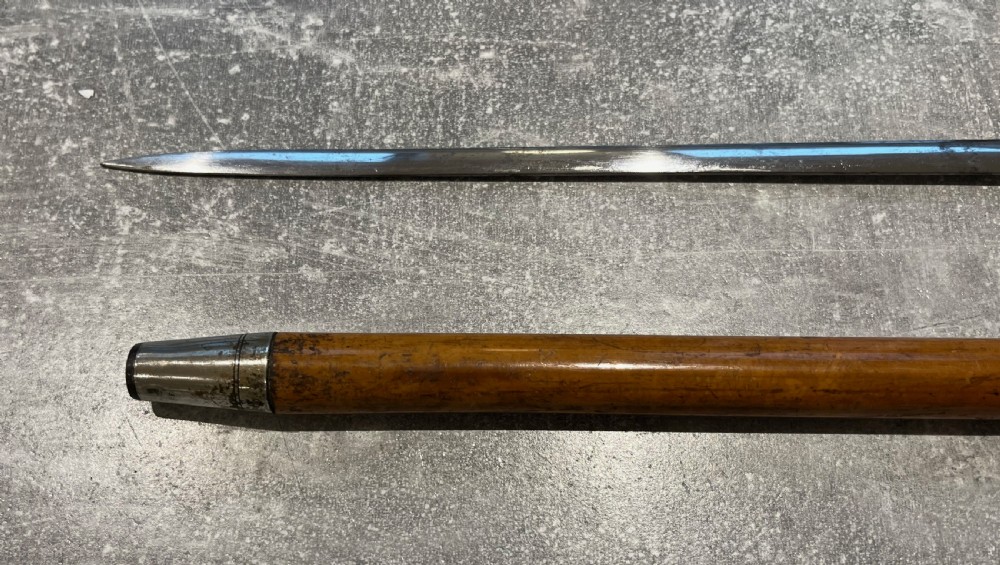 Antler Handled Malacca Sword Stick View V