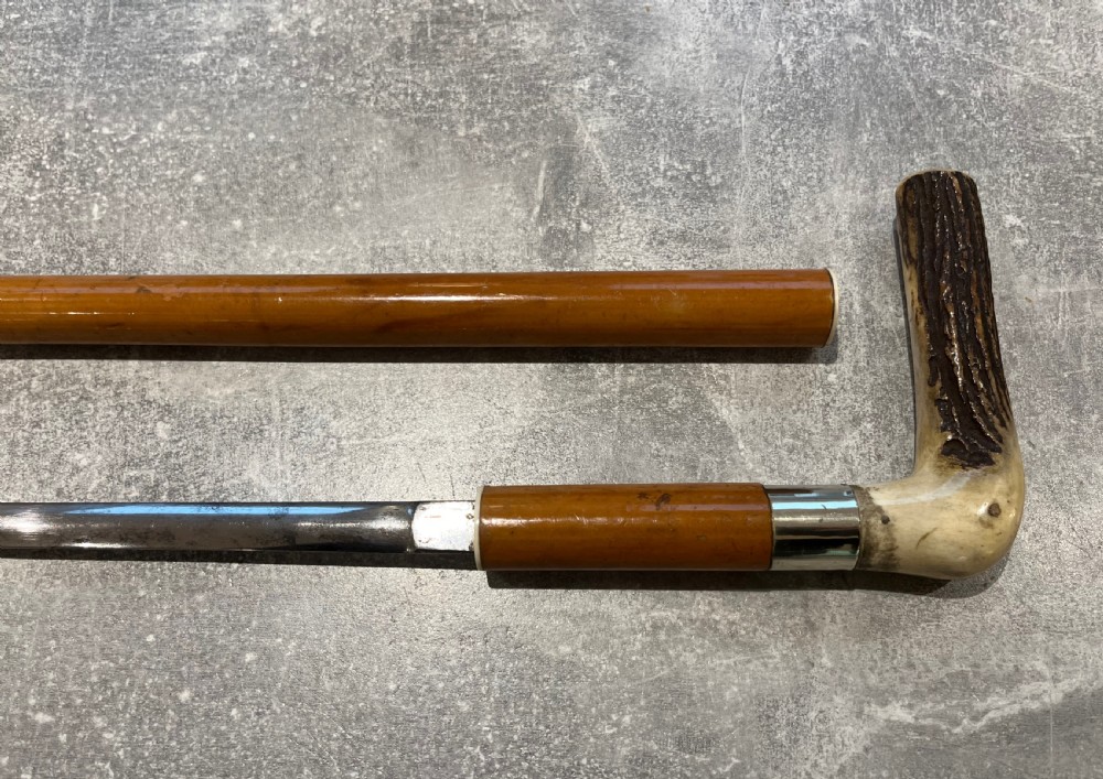 Antler Handled Malacca Sword Stick View VII