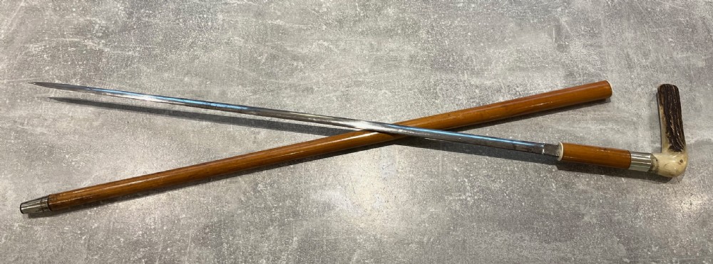 Antler Handled Malacca Sword Stick View IX