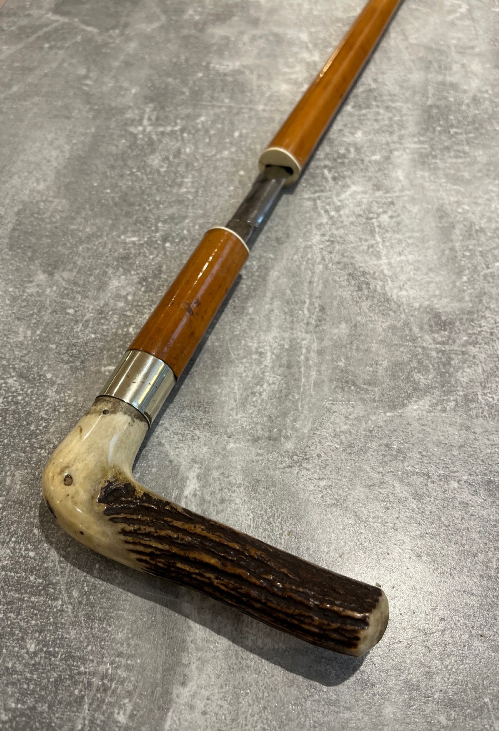 Antler Handled Malacca Sword Stick View XI