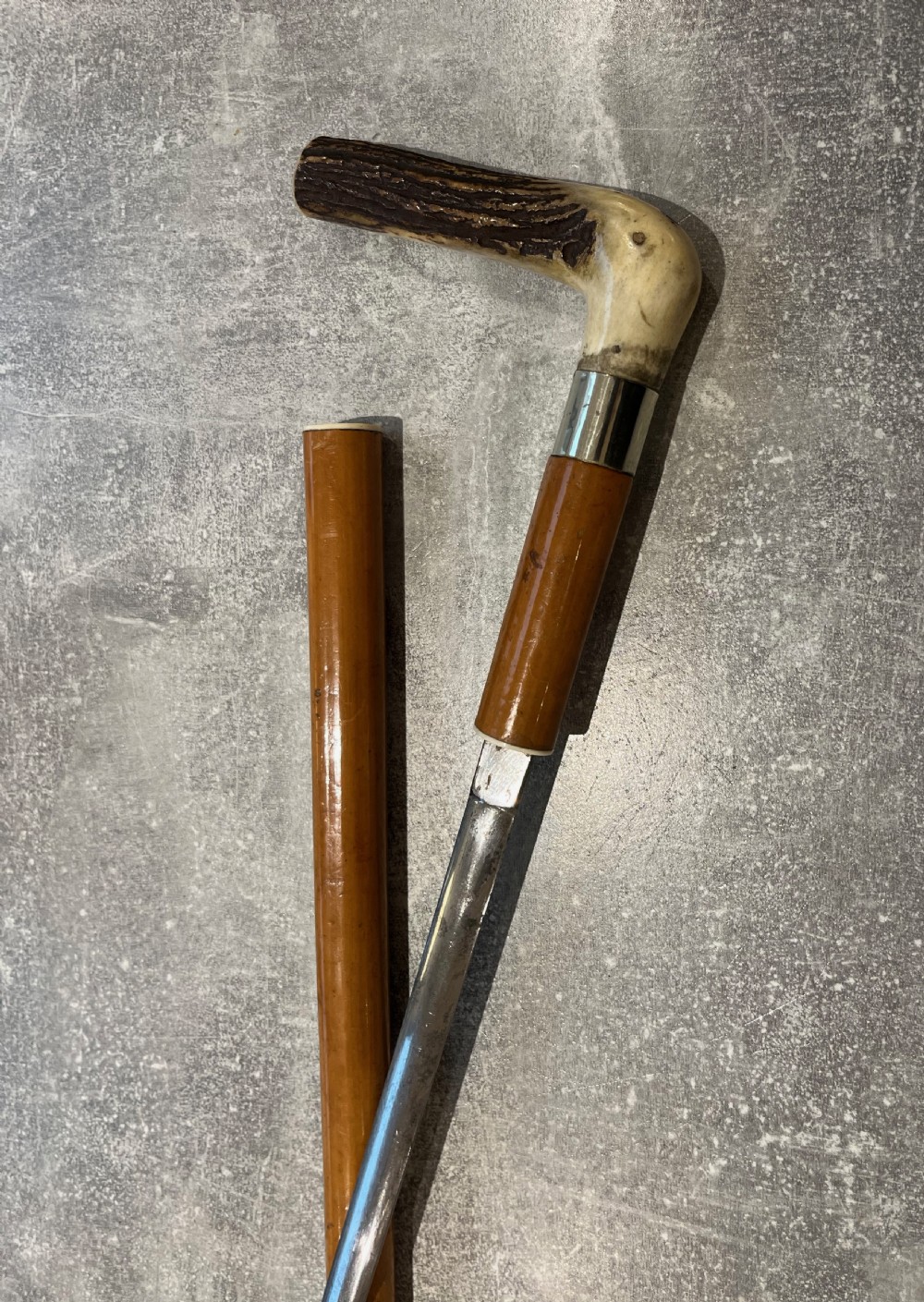 Antler Handled Malacca Sword Stick View XIII