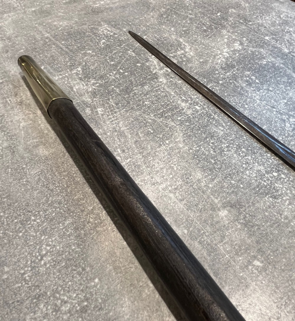 Rare Sword Stick with a Toledo blade and sprung Quillons View XII