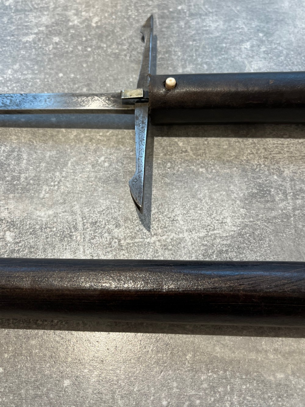 Rare Sword Stick with a Toledo blade and sprung Quillons View XIII