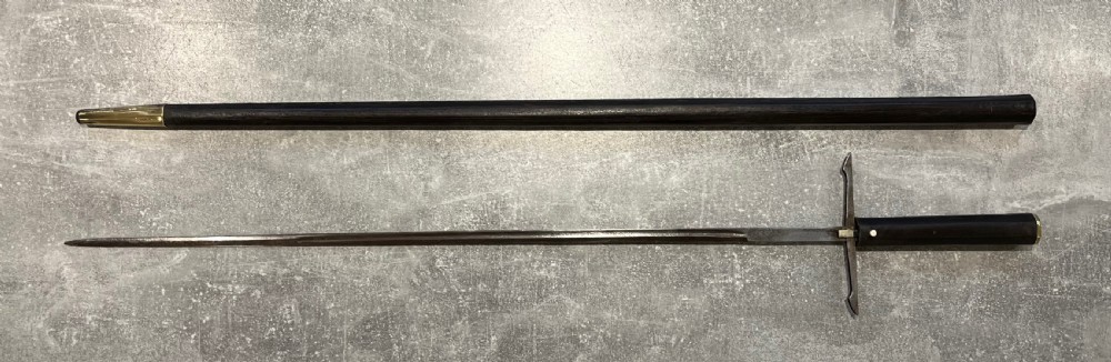 Rare Sword Stick with a Toledo blade and sprung Quillons View XVII