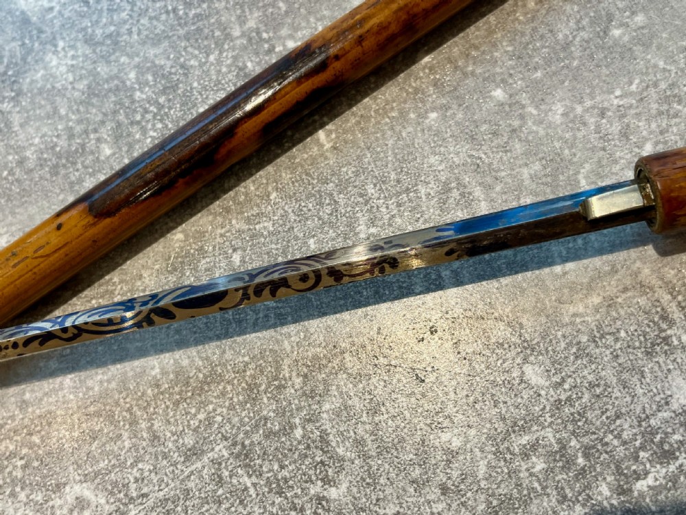 Late 19th Century Malacca Sword Stick with Antler Handle View VI