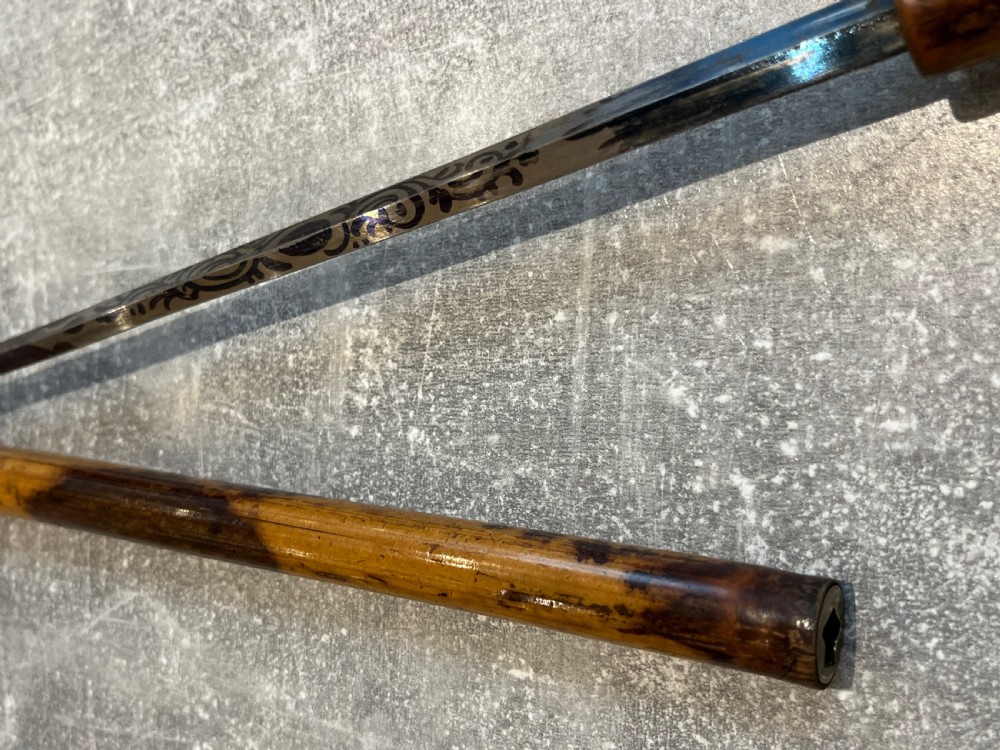 Late 19th Century Malacca Sword Stick with Antler Handle View XI
