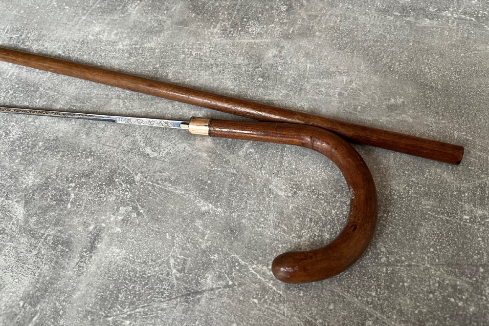 Victorian Malacca Sword Stick with Toledo Blade View III