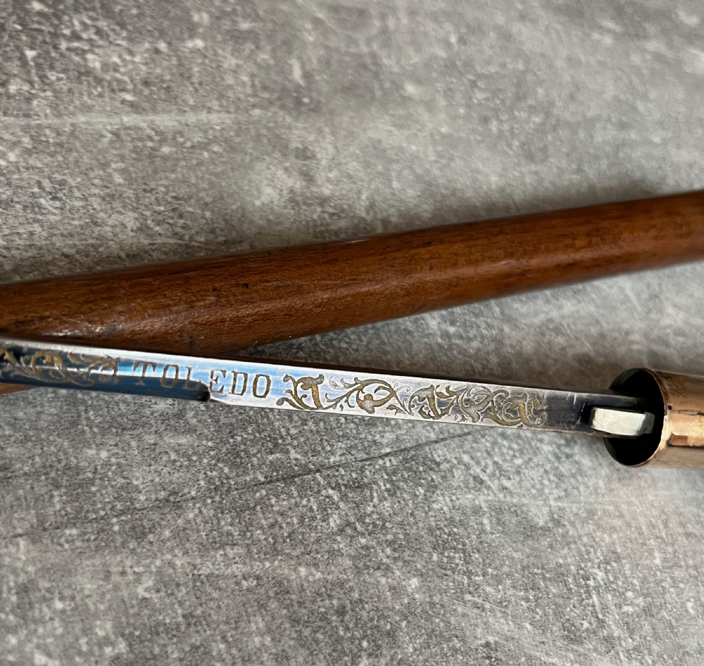 Victorian Malacca Sword Stick with Toledo Blade View XII