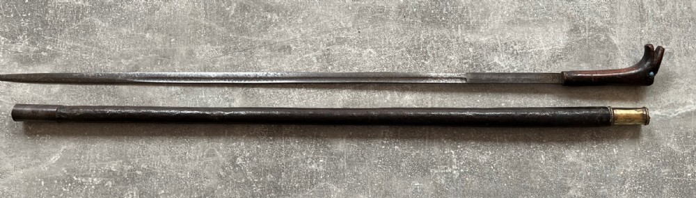 Early 20th Century Egyptian? Indian? Sword Stick View XIV