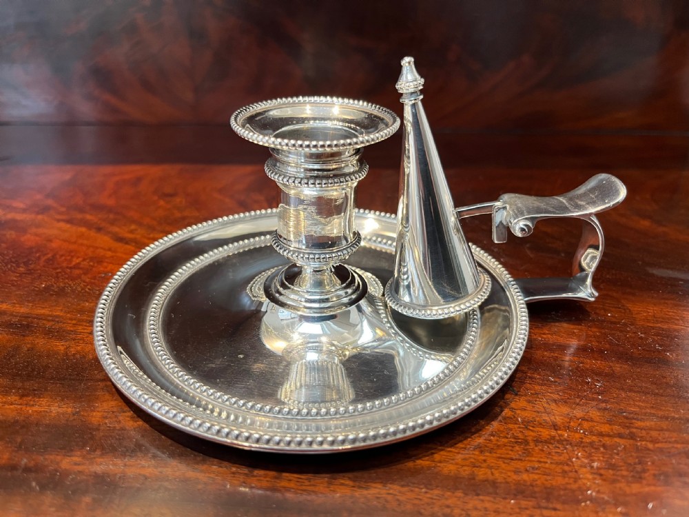 Pair of Silver Chambersticks, London 1879 View III