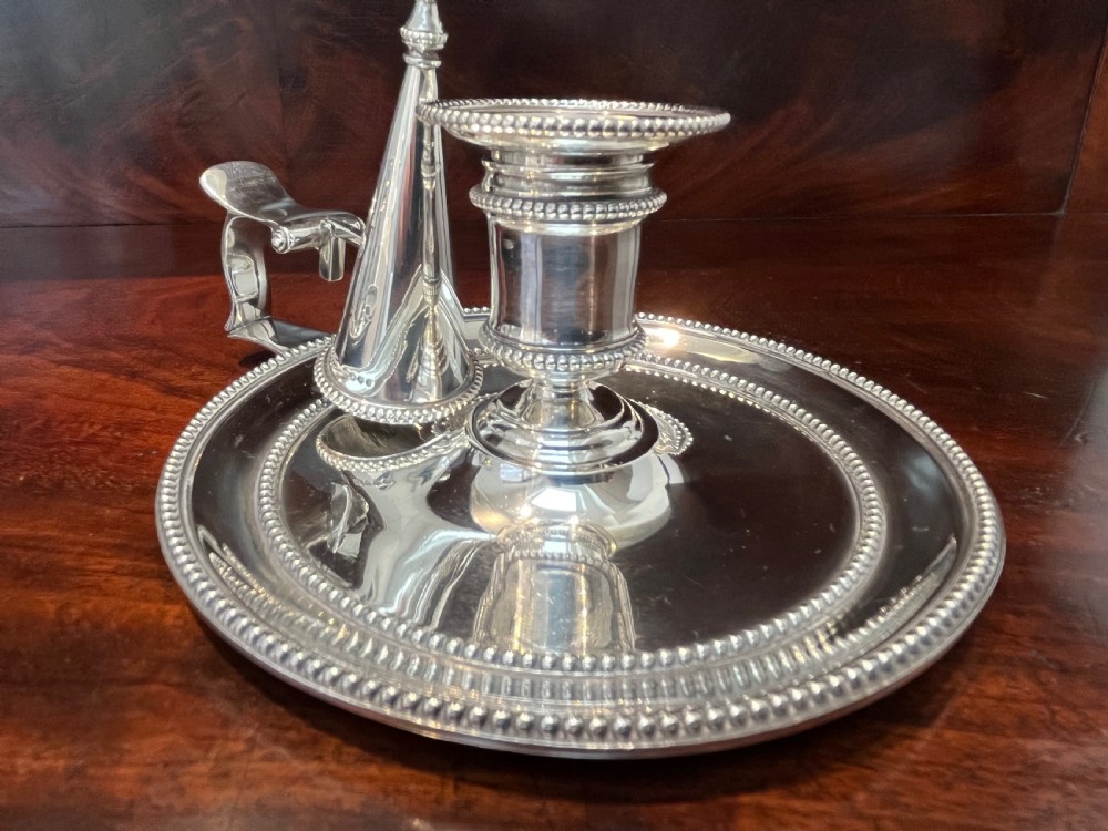 Pair of Silver Chambersticks, London 1879 View XIII