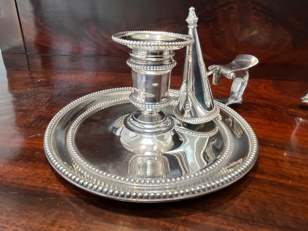 Pair of Silver Chambersticks, London 1879 View XIV