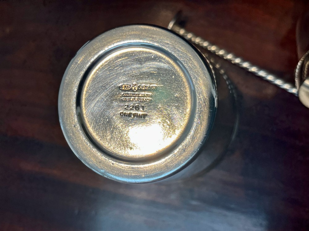 Silver Plated Cocktail Shaker & Swizzle Stick View IX