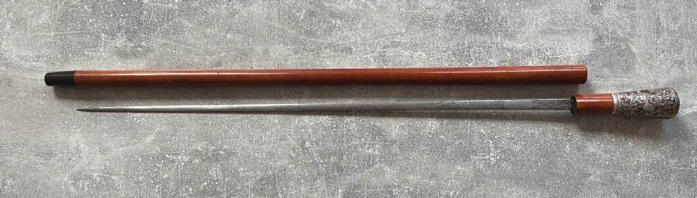 Silver Mounted Malacca Sword Stick View XIV