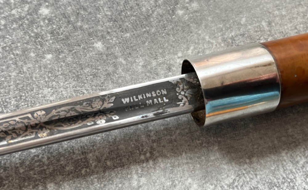 Malacca Sword Stick with Silver Collar & Wilkinson Blade View III