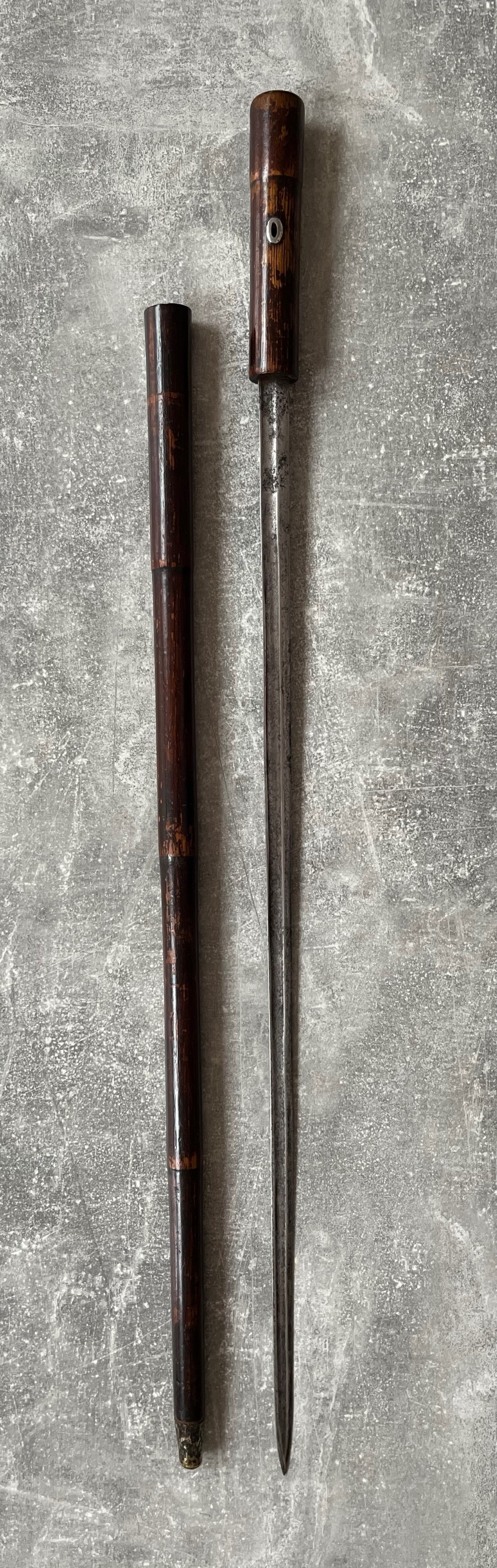 Victorian Malacca Sword Stick with Fullered Blade