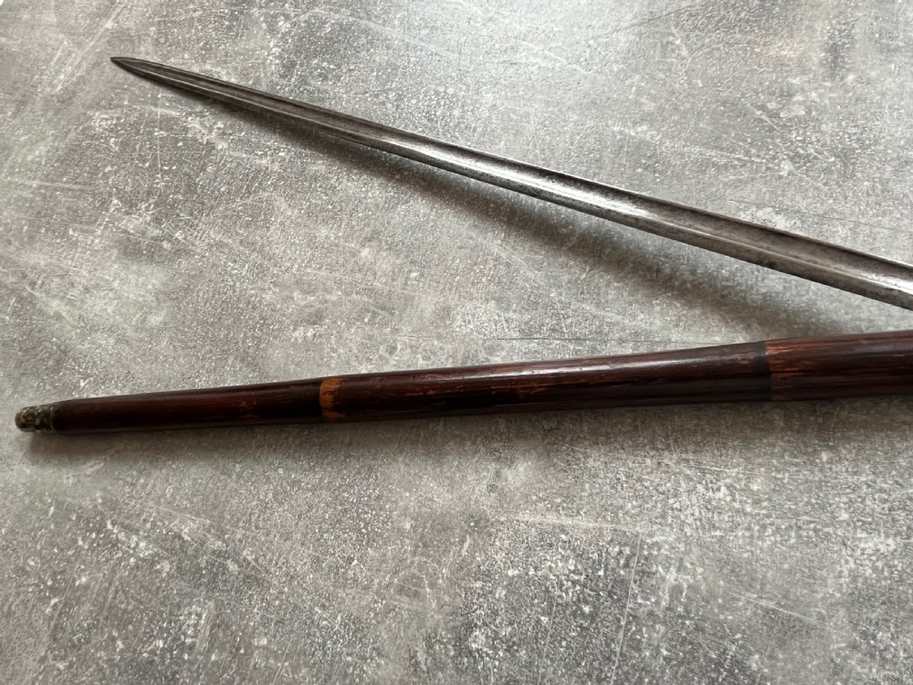 Victorian Malacca Sword Stick with Fullered Blade View IX